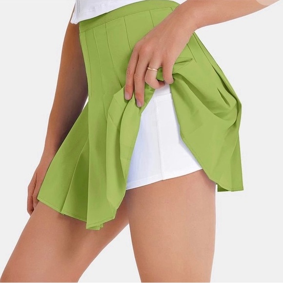 HALARA Skirts Nwt Halara Pleated Tennis Skirt Built In Shorts With